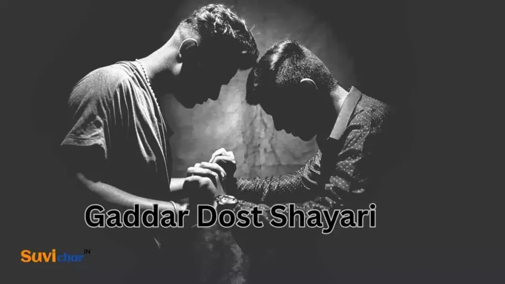 Gaddar Dost Shayari
