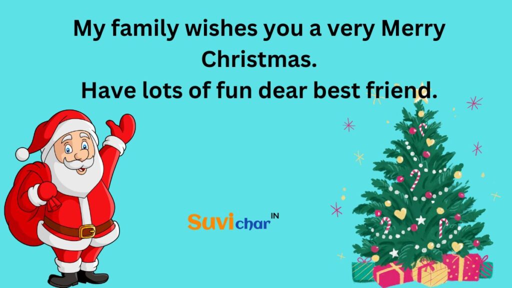 Merry christmas wishes for friends in english
