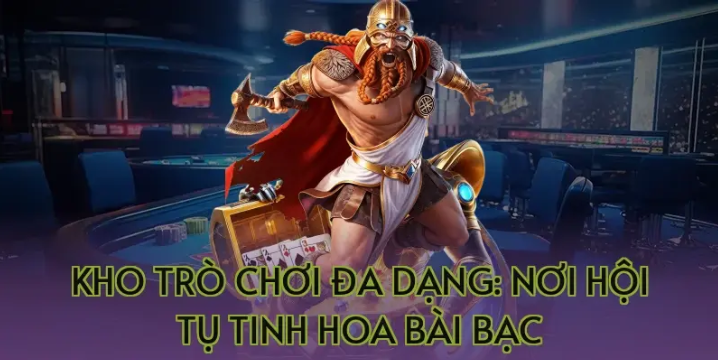 Diverse game library: A hub of gambling excellence.